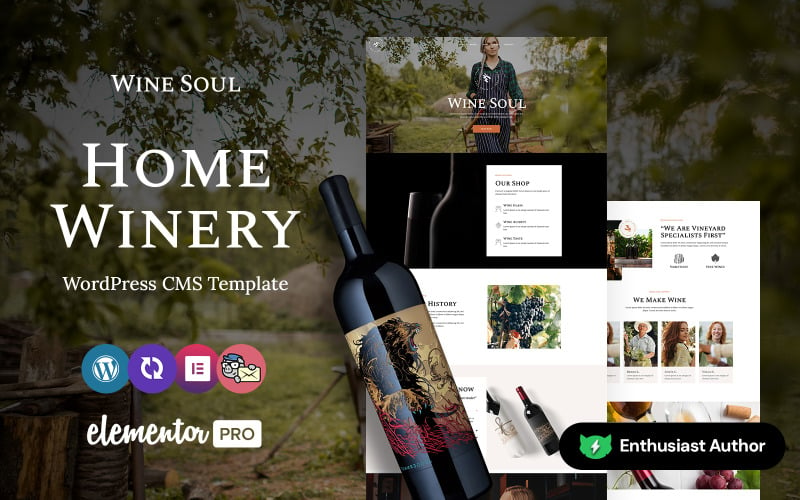 Winesoul - Wine And Winery WordPress Elementor Theme theme free